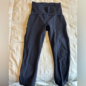 Lululemon leggings crop 17” navy blue